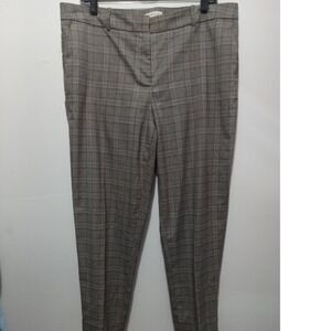 Womens Size 14 Plaid Career Dress Pants Trousers Work Office Business Casual